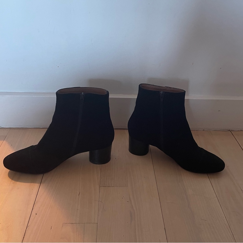 Jonak black suede ankle boots